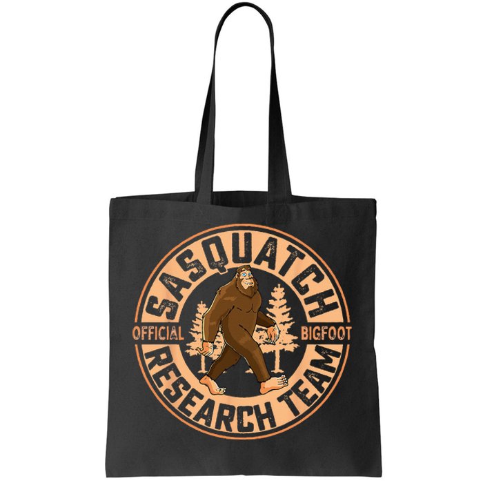 Sasquatch Official Bigfoot Research Team Tote Bag