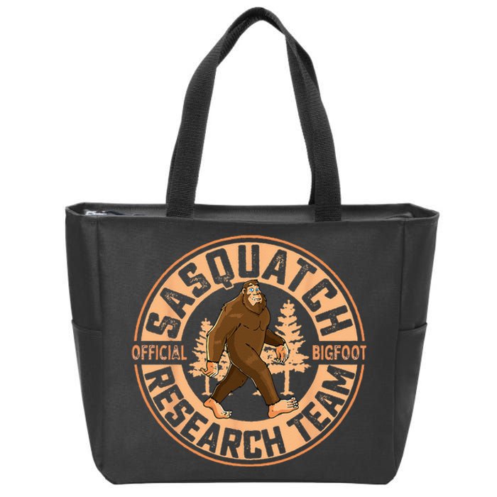 Sasquatch Official Bigfoot Research Team Zip Tote Bag