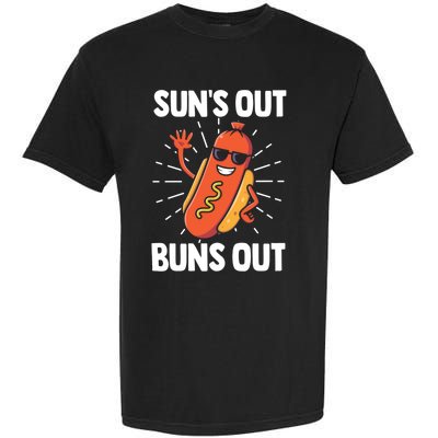 Suns Out Buns Out Hot Dog Costume Funny Gift Garment-Dyed Heavyweight T-Shirt