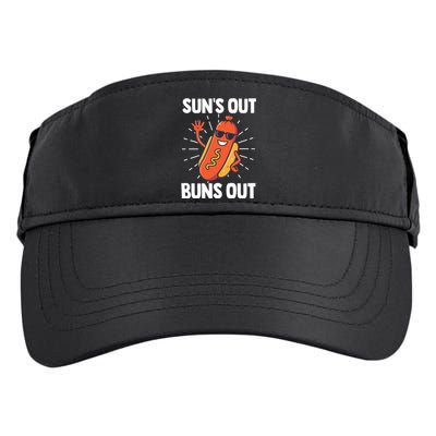 Suns Out Buns Out Hot Dog Costume Funny Gift Adult Drive Performance Visor