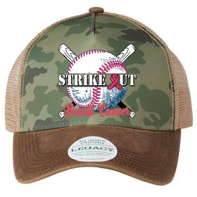 Strike Out Breast Cancer Baseball Legacy Tie Dye Trucker Hat