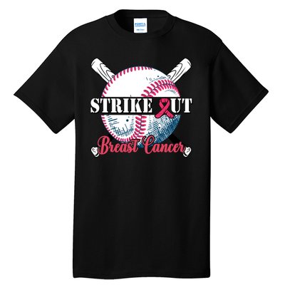 Strike Out Breast Cancer Baseball Tall T-Shirt