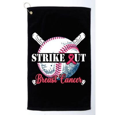 Strike Out Breast Cancer Baseball Golf Towel