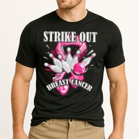Strike Out Breast Cancer Awareness Bowling Fighter Cooling Performance Crew T-Shirt