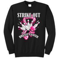 Strike Out Breast Cancer Awareness Bowling Fighter Sweatshirt