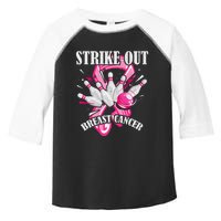 Strike Out Breast Cancer Awareness Bowling Fighter Toddler Fine Jersey T-Shirt