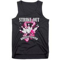 Strike Out Breast Cancer Awareness Bowling Fighter Tank Top