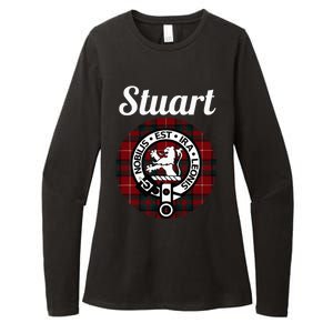 Stuart Of Bute Clan Scottish Name Coat Of Arms Tartan Womens CVC Long Sleeve Shirt