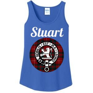 Stuart Of Bute Clan Scottish Name Coat Of Arms Tartan Ladies Essential Tank