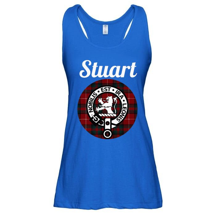 Stuart Of Bute Clan Scottish Name Coat Of Arms Tartan Ladies Essential Flowy Tank