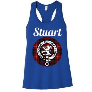 Stuart Of Bute Clan Scottish Name Coat Of Arms Tartan Women's Racerback Tank