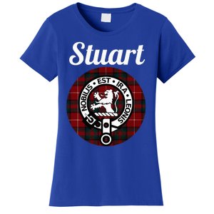 Stuart Of Bute Clan Scottish Name Coat Of Arms Tartan Women's T-Shirt