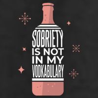 Sobriety Is Not In My Vodkabulary 7 Panel Mesh Trucker Snapback Hat