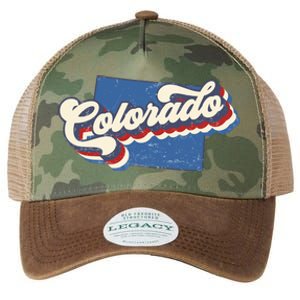 State Of Colorado Retro Logo Legacy Tie Dye Trucker Hat