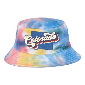 State Of Colorado Retro Logo Tie Dye Newport Bucket Hat