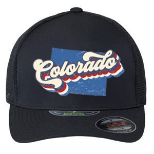 State Of Colorado Retro Logo Flexfit Unipanel Trucker Cap