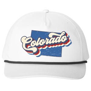 State Of Colorado Retro Logo Snapback Five-Panel Rope Hat