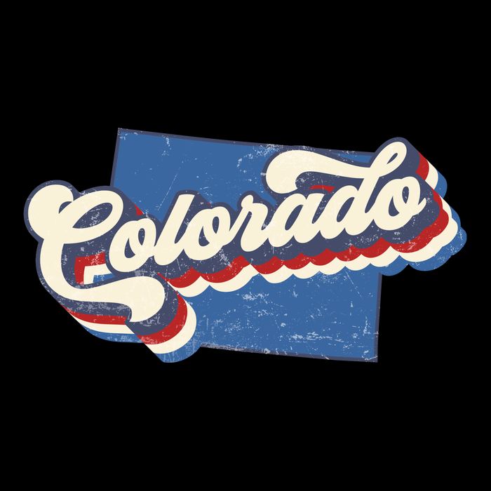 State Of Colorado Retro Logo Bag