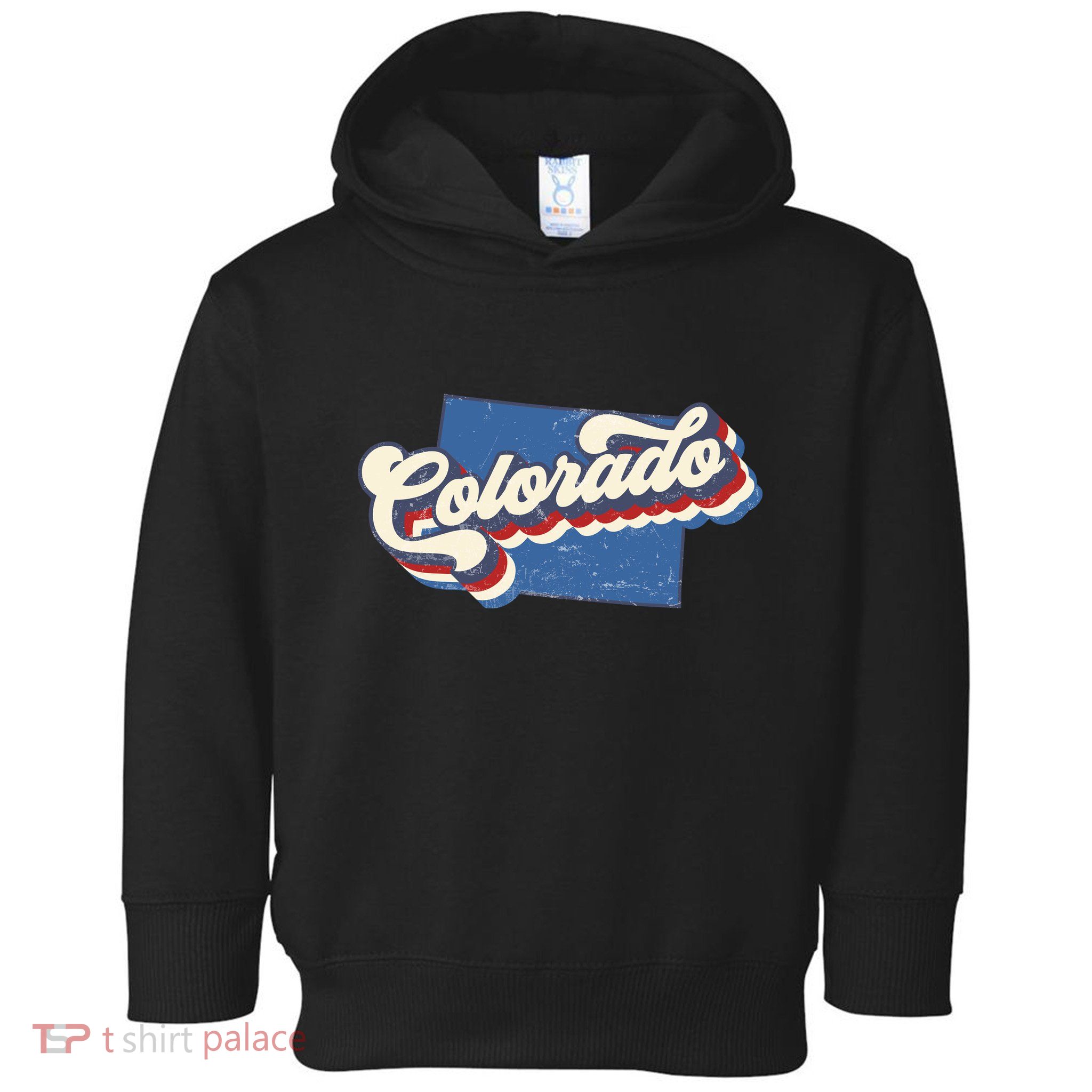 State Of Colorado Retro Logo Toddler Hoodie