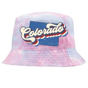 State Of Colorado Retro Logo Tie-Dyed Bucket Hat