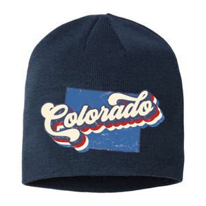 State Of Colorado Retro Logo Sustainable Beanie