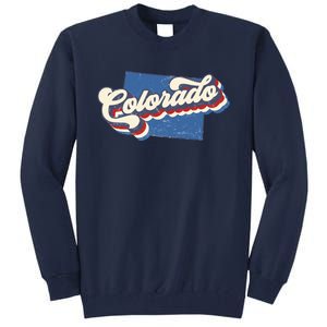 State Of Colorado Retro Logo Tall Sweatshirt