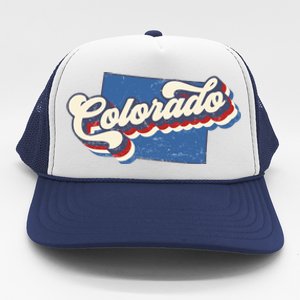 State Of Colorado Retro Logo Trucker Hat