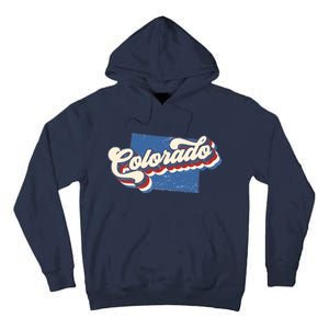 State Of Colorado Retro Logo Tall Hoodie