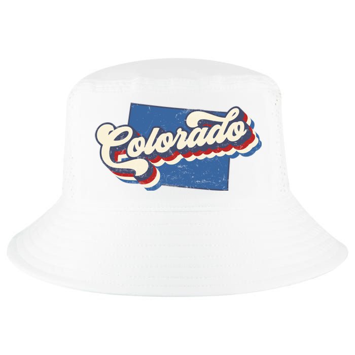 State Of Colorado Retro Logo Cool Comfort Performance Bucket Hat