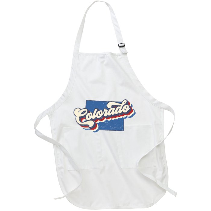 State Of Colorado Retro Logo Apron