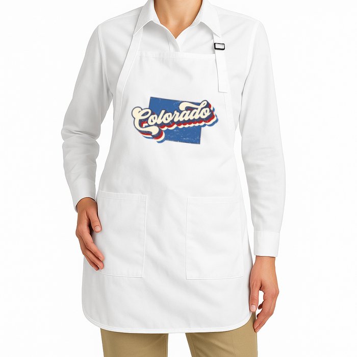 State Of Colorado Retro Logo Apron