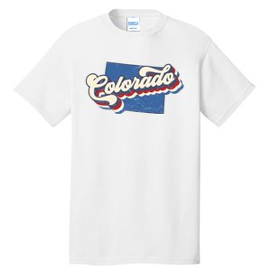 State Of Colorado Retro Logo Tall T-Shirt