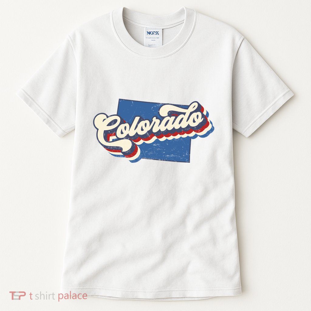 State Of Colorado Retro Logo Tall T-Shirt