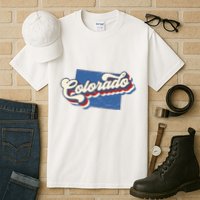State Of Colorado Retro Logo Tall T-Shirt