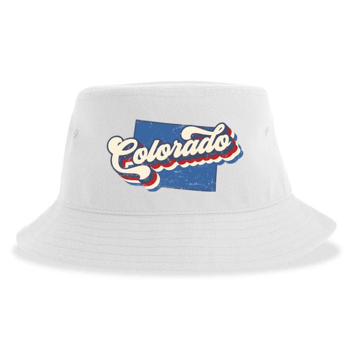 State Of Colorado Retro Logo Sustainable Bucket Hat