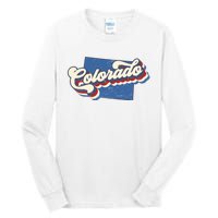 State Of Colorado Retro Logo Tall Long Sleeve T-Shirt