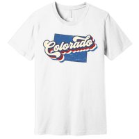 State Of Colorado Retro Logo Premium T-Shirt