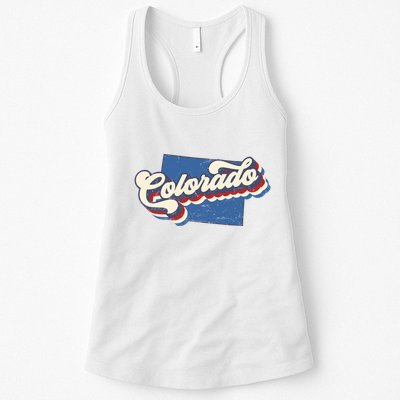State Of Colorado Retro Logo Womens Tank Top