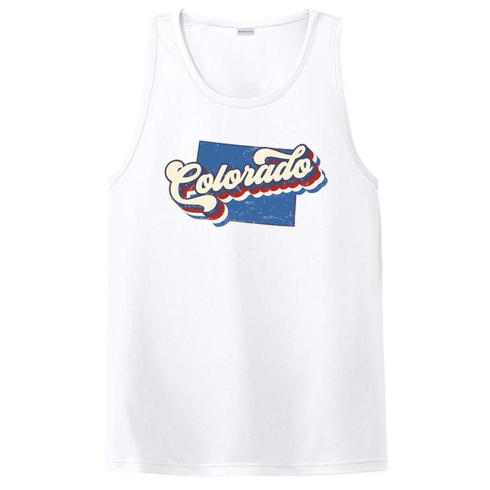 State Of Colorado Retro Logo PosiCharge Competitor Tank