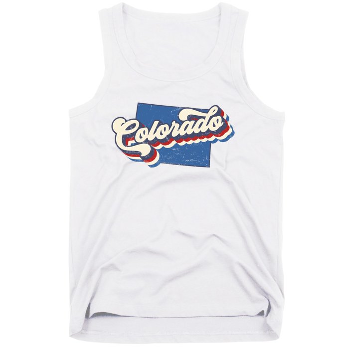 State Of Colorado Retro Logo Tank Top