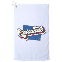 State Of Colorado Retro Logo Golf Towel