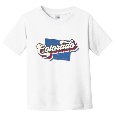 State Of Colorado Retro Logo Toddler T-Shirt