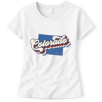 State Of Colorado Retro Logo Womens T-Shirt
