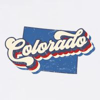 State Of Colorado Retro Logo Womens T-Shirt