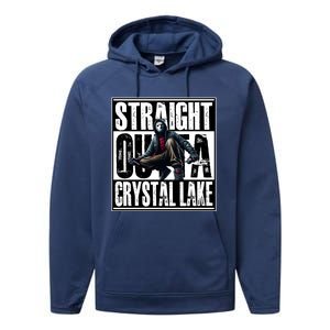 Straight Outta Crystal Lake Jason Voorhees Horror Halloween Performance Fleece Hoodie