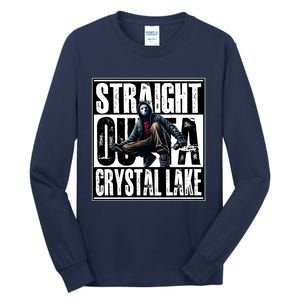 Straight Outta Crystal Lake Jason Voorhees Horror Halloween Tall Long Sleeve T-Shirt