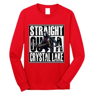 Straight Outta Crystal Lake Jason Voorhees Horror Halloween Long Sleeve Shirt