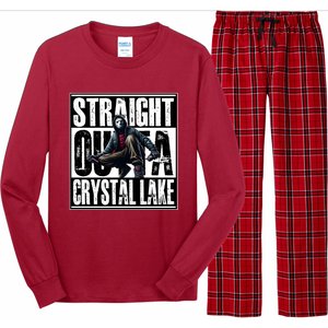 Straight Outta Crystal Lake Jason Voorhees Horror Halloween Long Sleeve Pajama Set