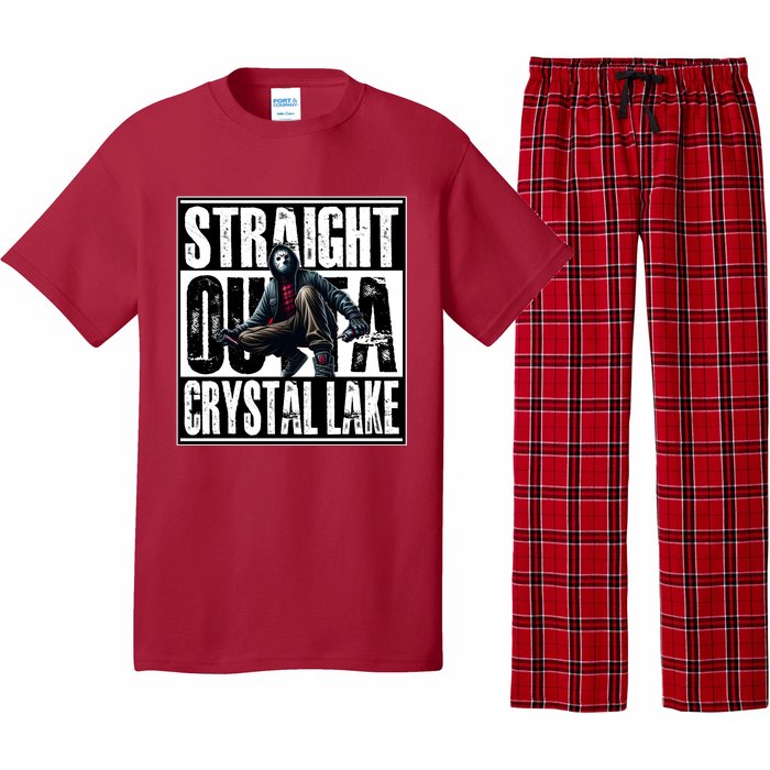 Straight Outta Crystal Lake Jason Voorhees Horror Halloween Pajama Set