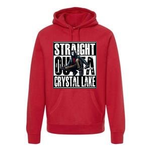 Straight Outta Crystal Lake Jason Voorhees Horror Halloween Premium Hoodie